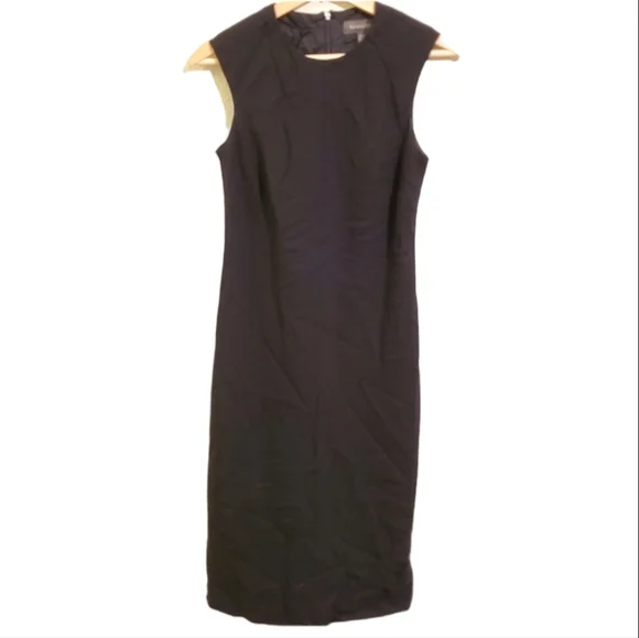 Banana Republic | Dresses | Banana Republic Black Sleeveless Dress 0 Wool  Shell | Poshmark